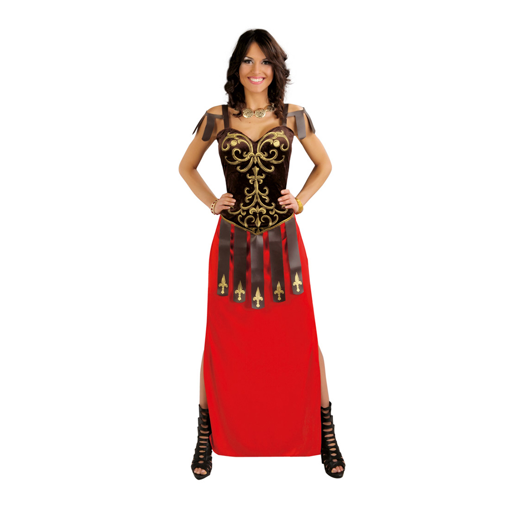 GLADIADORA ROMANA ROJA LARGA